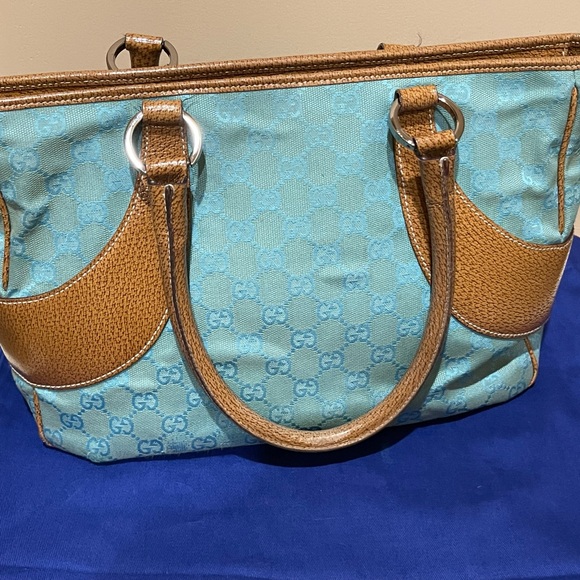 Gucci GG Tote in Blue - Picture 2 of 11